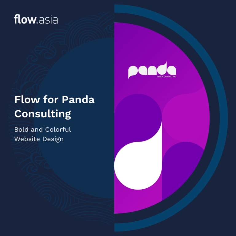 Flow for Panda Consulting: Bold and Colorful Website Design